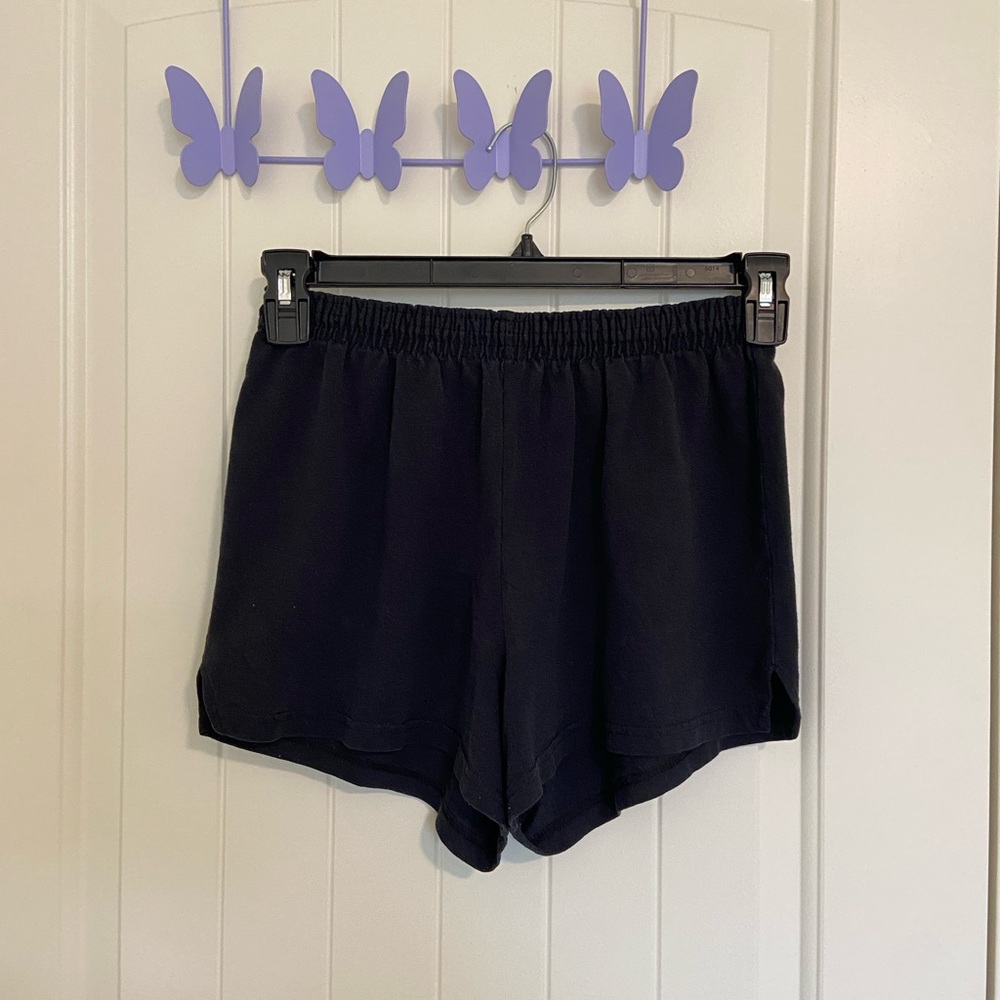 SOFFE women’s navy blue elastic waistband pull on athletic lounge shorts medium